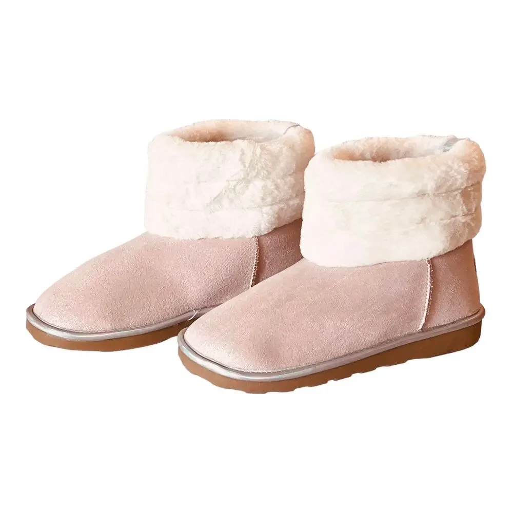 Nautica Pink BOOT with Sherpa Fur Winter Snow Bootie Girls 5, Women's 6.5 NWOT